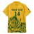 Custom South Africa Cricket Family Matching Puletasi and Hawaiian Shirt 2024 African Pattern Go Proteas - Wonder Print Shop