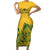 Custom South Africa Cricket Family Matching Short Sleeve Bodycon Dress and Hawaiian Shirt 2024 African Pattern Go Proteas - Wonder Print Shop