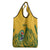 Custom South Africa Cricket Grocery Bag African Pattern Go Proteas