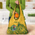 Custom South Africa Cricket Grocery Bag African Pattern Go Proteas