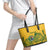 Custom South Africa Cricket Leather Tote Bag 2024 African Pattern Go Proteas - Wonder Print Shop