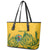 Custom South Africa Cricket Leather Tote Bag 2024 African Pattern Go Proteas - Wonder Print Shop