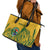 Custom South Africa Cricket Leather Tote Bag 2024 African Pattern Go Proteas - Wonder Print Shop