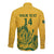 Custom South Africa Cricket Long Sleeve Button Shirt 2024 African Pattern Go Proteas - Wonder Print Shop