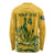 Custom South Africa Cricket Long Sleeve Shirt 2024 African Pattern Go Proteas - Wonder Print Shop