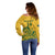 Custom South Africa Cricket Off Shoulder Sweater 2024 African Pattern Go Proteas - Wonder Print Shop