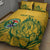 Custom South Africa Cricket Quilt Bed Set 2024 African Pattern Go Proteas - Wonder Print Shop