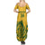 Custom South Africa Cricket Summer Maxi Dress 2024 African Pattern Go Proteas