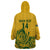 Custom South Africa Cricket Wearable Blanket Hoodie 2024 African Pattern Go Proteas