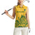 Custom South Africa Cricket Women Sleeveless Polo Shirt 2024 African Pattern Go Proteas