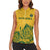 Custom South Africa Cricket Women Sleeveless Polo Shirt 2024 African Pattern Go Proteas