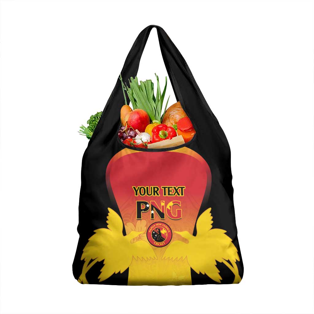 Custom Papua New Guinea Cricket Grocery Bag Go PNG