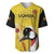 Custom Uganda Cricket Baseball Jersey Ugandan Grey Crowned Crane - Wonder Print Shop