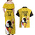 Custom Uganda Cricket Couples Matching Off Shoulder Maxi Dress and Hawaiian Shirt Ugandan Grey Crowned Crane - Wonder Print Shop