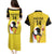 Custom Uganda Cricket Couples Matching Puletasi and Hawaiian Shirt Ugandan Grey Crowned Crane - Wonder Print Shop