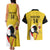 Custom Uganda Cricket Couples Matching Tank Maxi Dress and Hawaiian Shirt Ugandan Grey Crowned Crane - Wonder Print Shop