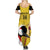 Custom Uganda Cricket Family Matching Summer Maxi Dress and Hawaiian Shirt Ugandan Grey Crowned Crane - Wonder Print Shop