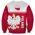 Poland Sweatshirt Polska Coat Of Arms With Folk Pattern - Wonder Print Shop