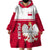 Poland Wearable Blanket Hoodie Polska Coat Of Arms With Folk Pattern - Wonder Print Shop