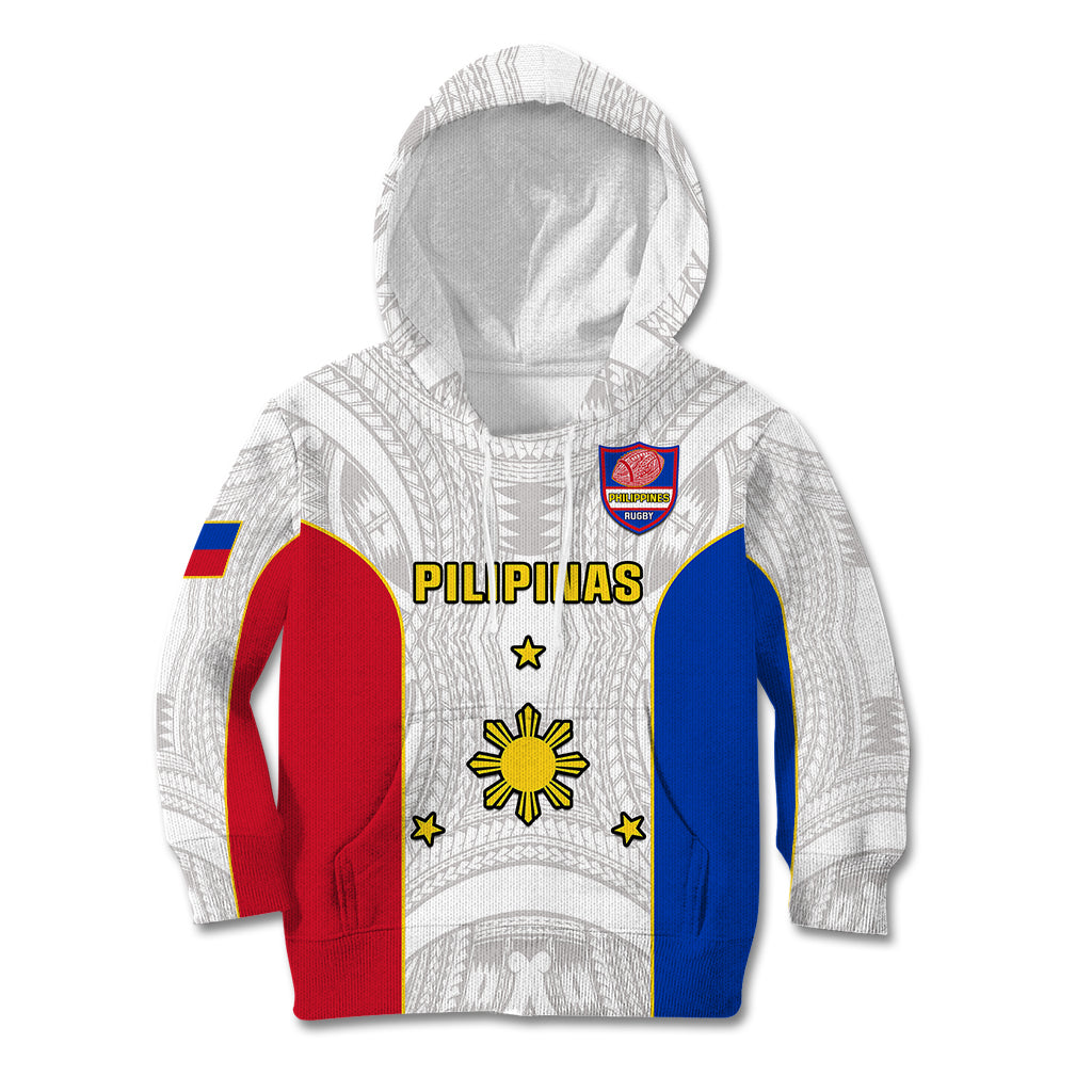 Philippines Rugby Kid Hoodie Pacific Pilipinas Go Tamaraws - Wonder Print Shop