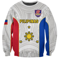 Light gray sweatshirt with Pilipinas rugby crest and large PILIPINAS graphic