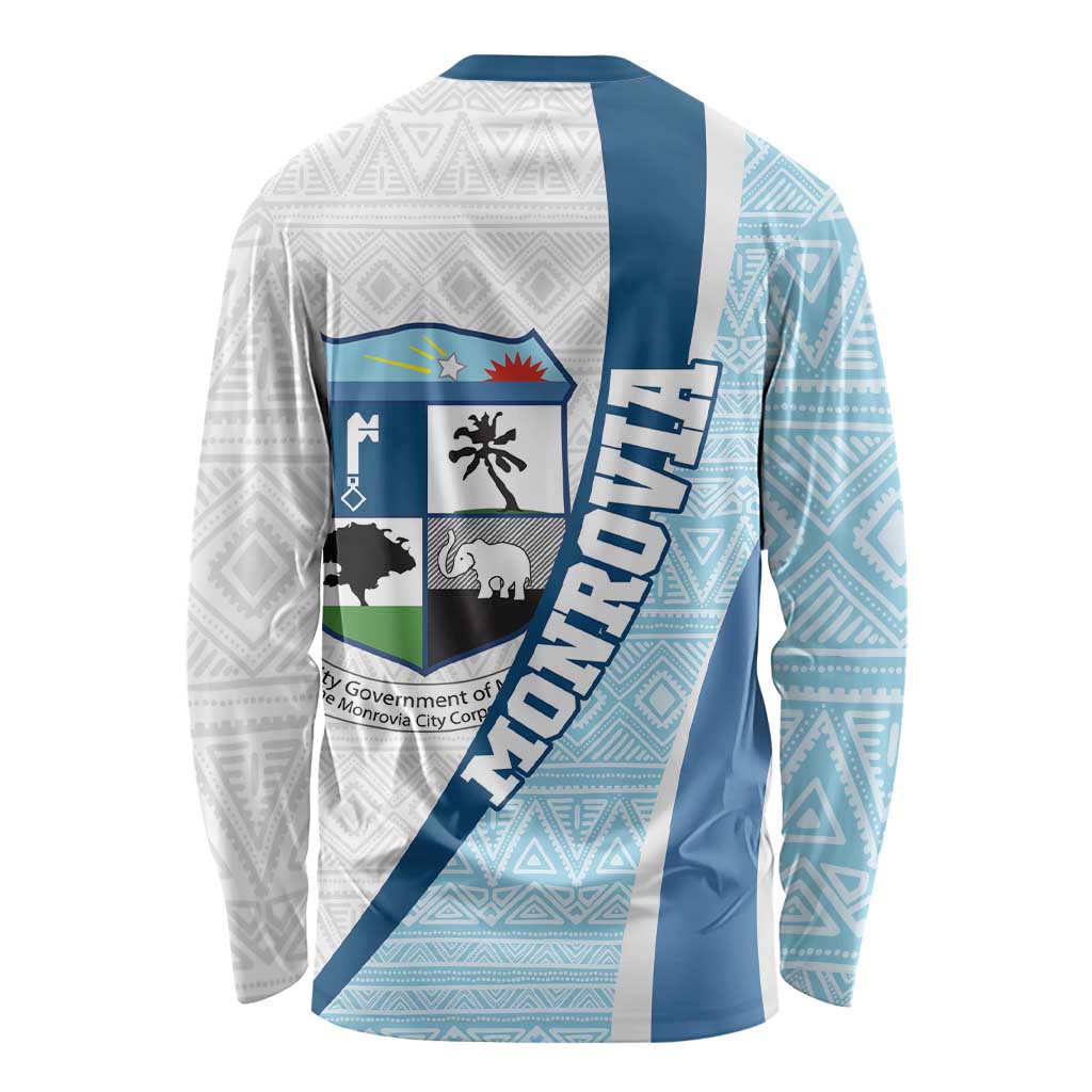 Liberia Monrovia Capital Long Sleeve Shirt African Pattern Curves Style