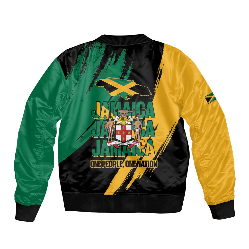Jamaica Independence Day Bomber Jacket One People One Nation
