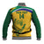 Custom South Africa Cricket Baseball Jacket Go Champions World Cup Proteas - Wonder Print Shop