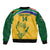 Custom South Africa Cricket Bomber Jacket Go Champions World Cup Proteas - Wonder Print Shop