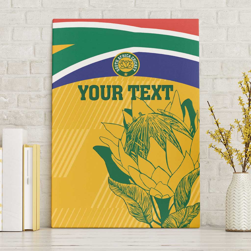 Custom South Africa Cricket Canvas Wall Art Go Champions World Cup Proteas - Wonder Print Shop