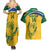 Custom South Africa Cricket Couples Matching Summer Maxi Dress and Hawaiian Shirt Go Champions World Cup Proteas - Wonder Print Shop