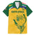 Custom South Africa Cricket Family Matching Long Sleeve Bodycon Dress and Hawaiian Shirt Go Champions World Cup Proteas - Wonder Print Shop