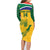 Custom South Africa Cricket Family Matching Long Sleeve Bodycon Dress and Hawaiian Shirt Go Champions World Cup Proteas - Wonder Print Shop