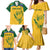 Custom South Africa Cricket Family Matching Mermaid Dress and Hawaiian Shirt Go Champions World Cup Proteas - Wonder Print Shop