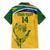 Custom South Africa Cricket Family Matching Mermaid Dress and Hawaiian Shirt Go Champions World Cup Proteas - Wonder Print Shop