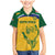 Custom South Africa Cricket Family Matching Mermaid Dress and Hawaiian Shirt Go Champions World Cup Proteas - Wonder Print Shop