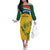 Custom South Africa Cricket Family Matching Off The Shoulder Long Sleeve Dress and Hawaiian Shirt Go Champions World Cup Proteas - Wonder Print Shop