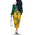 Custom South Africa Cricket Family Matching Off The Shoulder Long Sleeve Dress and Hawaiian Shirt Go Champions World Cup Proteas - Wonder Print Shop