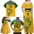 Custom South Africa Cricket Family Matching Off Shoulder Maxi Dress and Hawaiian Shirt Go Champions World Cup Proteas - Wonder Print Shop