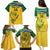 Custom South Africa Cricket Family Matching Puletasi and Hawaiian Shirt Go Champions World Cup Proteas - Wonder Print Shop