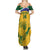 Custom South Africa Cricket Family Matching Summer Maxi Dress and Hawaiian Shirt Go Champions World Cup Proteas - Wonder Print Shop