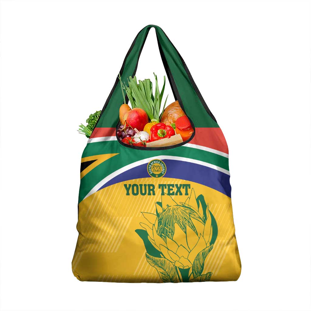 Custom South Africa Cricket Grocery Bag Go Champions World Cup Proteas