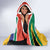 Custom South Africa Cricket Hooded Blanket Go Champions World Cup Proteas