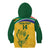 Custom South Africa Cricket Kid Hoodie Go Champions World Cup Proteas - Wonder Print Shop