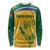 Custom South Africa Cricket Long Sleeve Shirt Go Champions World Cup Proteas - Wonder Print Shop