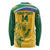 Custom South Africa Cricket Long Sleeve Shirt Go Champions World Cup Proteas - Wonder Print Shop