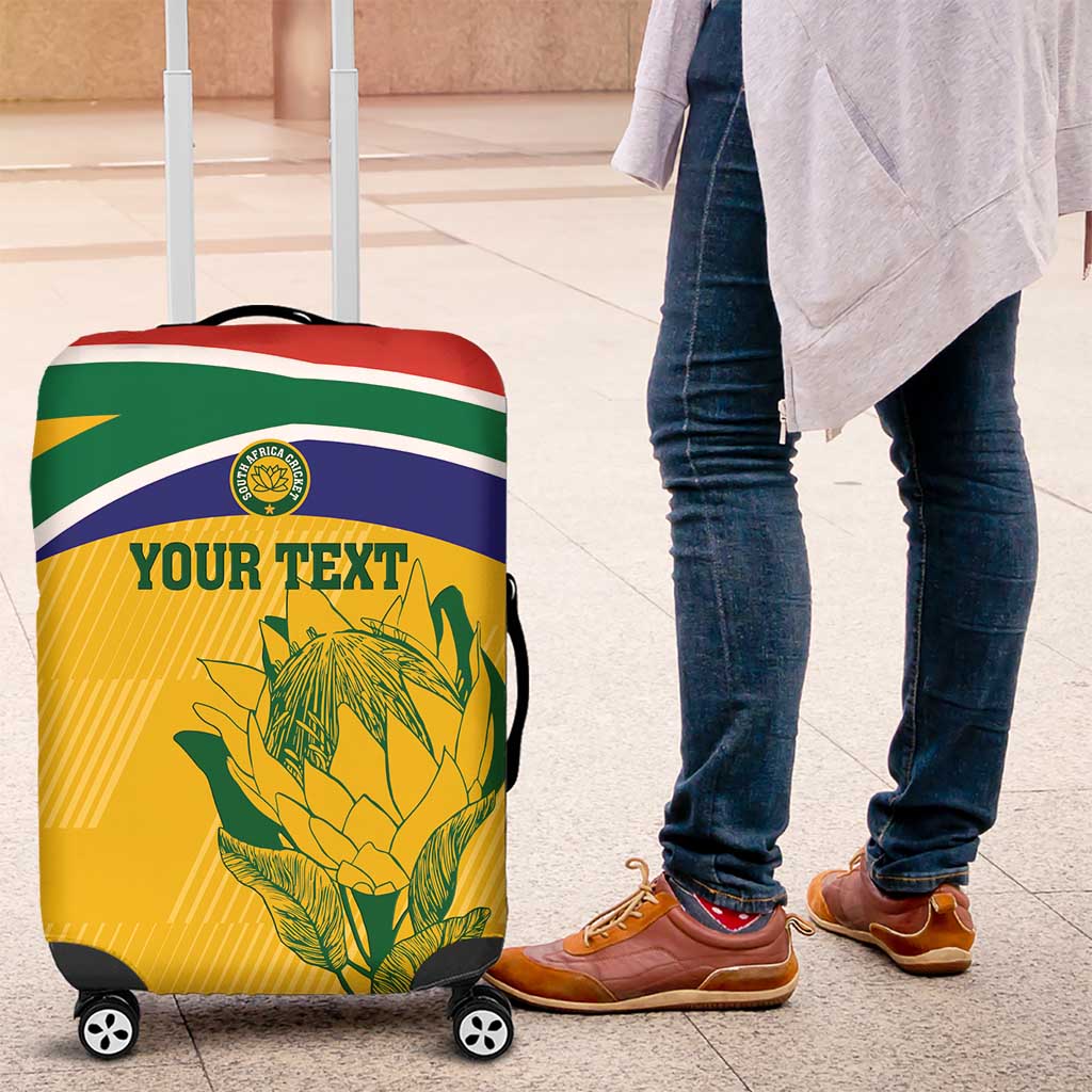 Custom South Africa Cricket Luggage Cover Go Champions World Cup Proteas - Wonder Print Shop