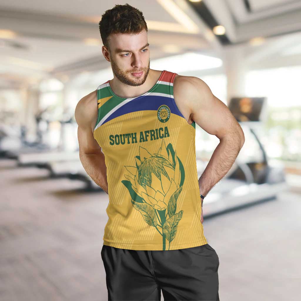 Custom South Africa Cricket Men Tank Top Go Champions World Cup Proteas - Wonder Print Shop