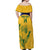 Custom South Africa Cricket Off Shoulder Maxi Dress Go Champions World Cup Proteas - Wonder Print Shop