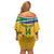 Custom South Africa Cricket Off Shoulder Short Dress Go Champions World Cup Proteas - Wonder Print Shop